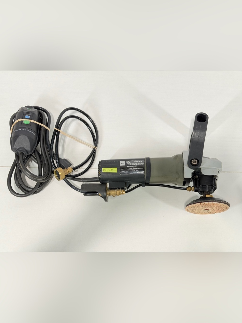 #569 Hardin Industrial VSP5 4" Variable Speed Wet Polisher Kit Granite Marble
